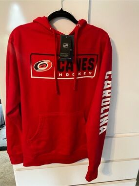Carolina Hurricanes Red Pullover Hoodie - NHL Official Unisex